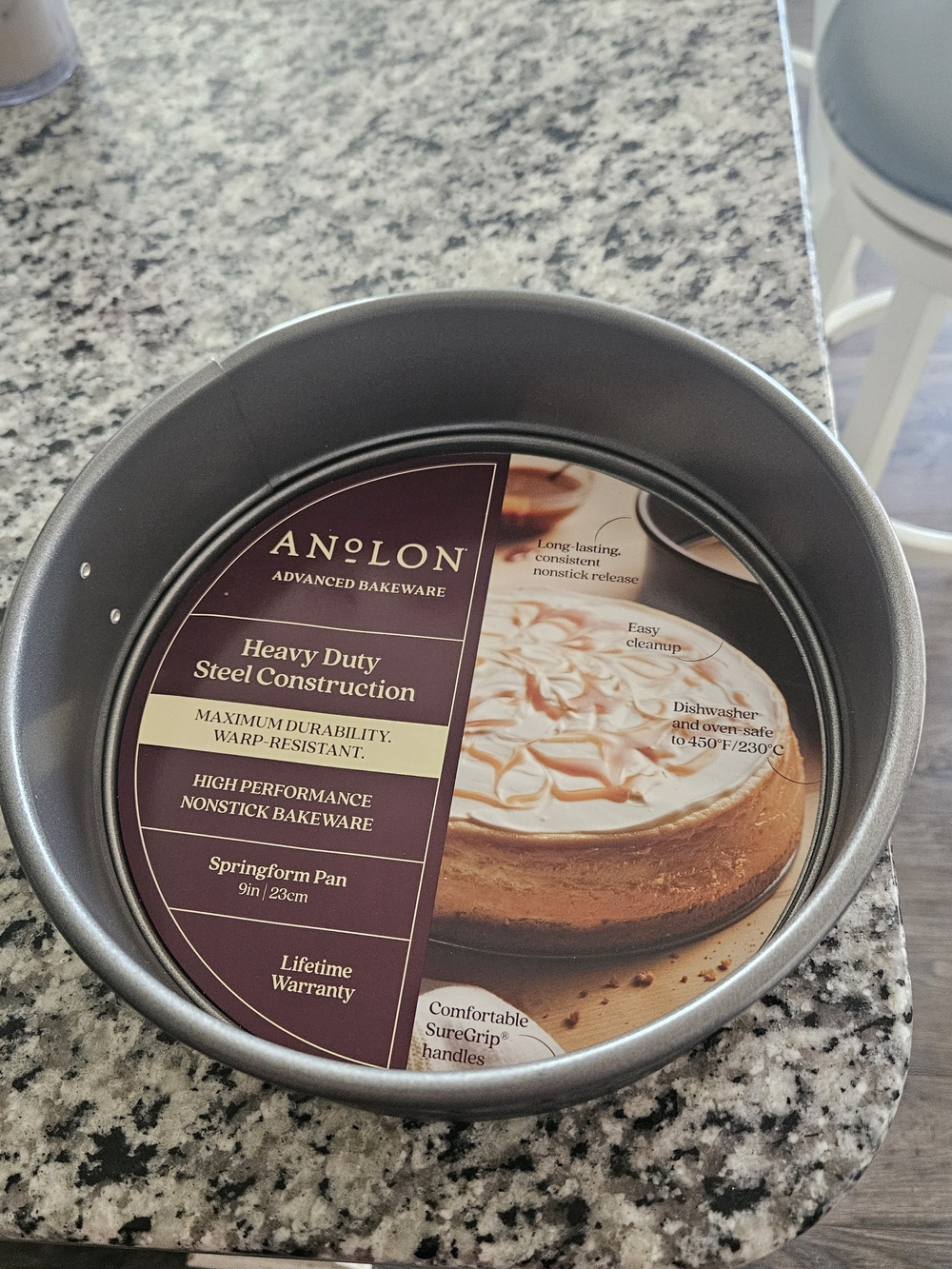 Nonstick Springform Pan in Gray - Heavy Duty Steel Bakeware